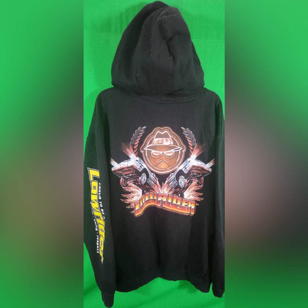 Vintage Lowrider Golo Size Large Hoodie Logo Cars Homies Hoodie 90s